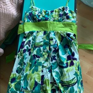 Girls Spaghetti Sleeves Sundress